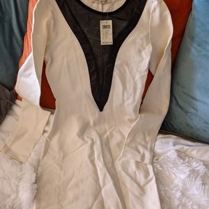 Bodycon off white dress